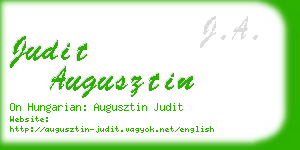 judit augusztin business card